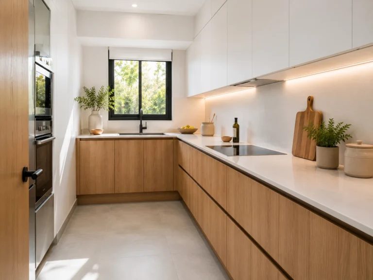 Cocina reformada en vivienda de Gines