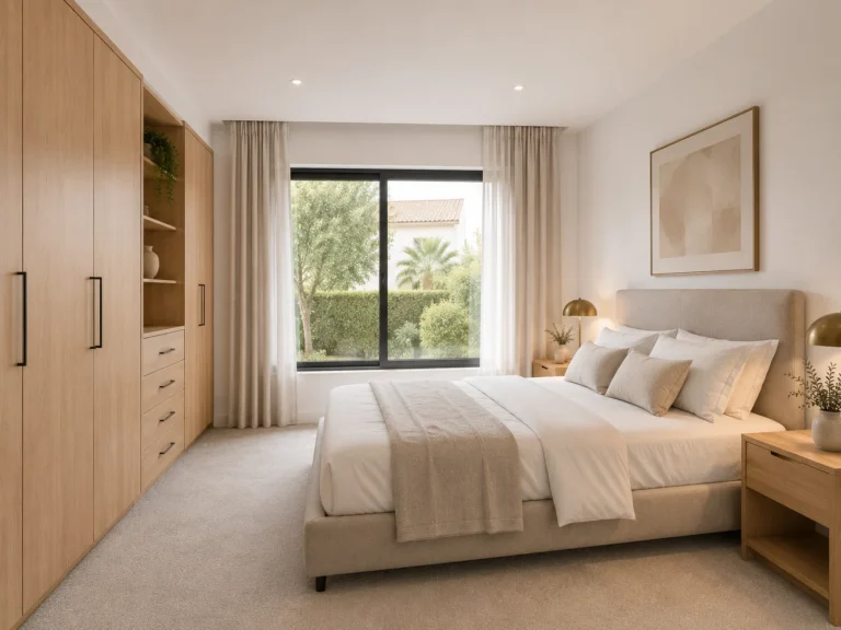 Dormitorio reformado en vivienda de Tomares